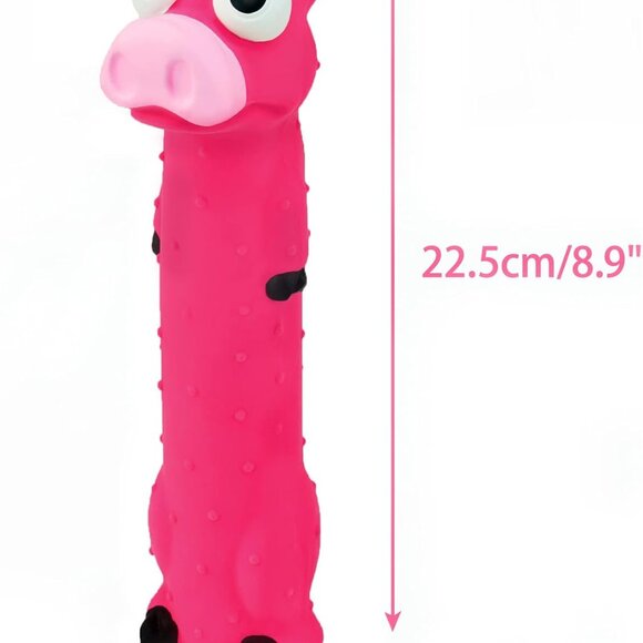 3 Pack 9" Squeaky Latex Dog Toys Standing Stick Animal Puppy Fetch Interactive P - Picture 3 of 10